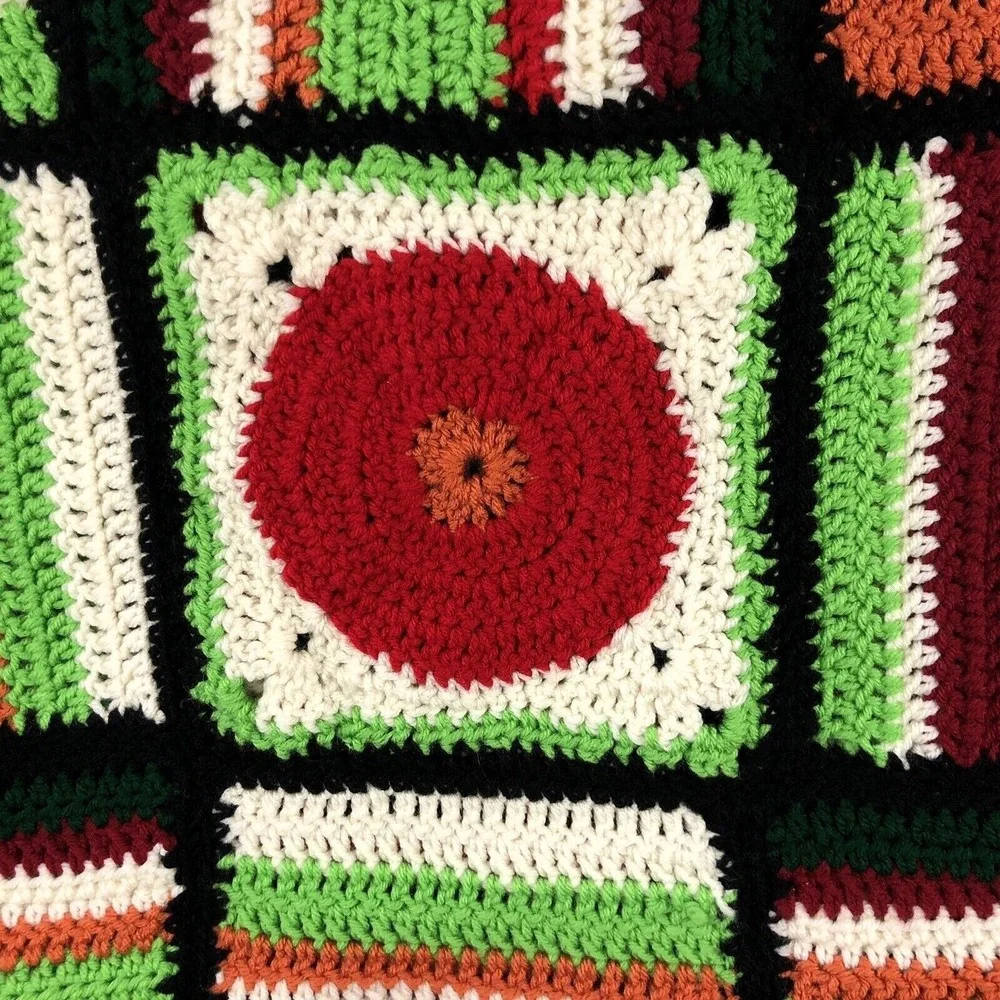 Crocheted Afghan Throw Blanket 43